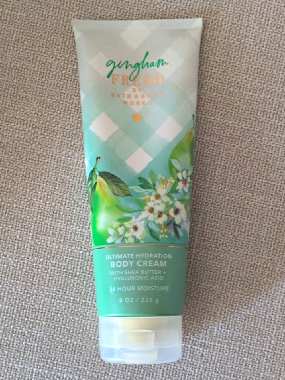 Bath & Body Works Gingham Fresh Body Cream - Mint Green